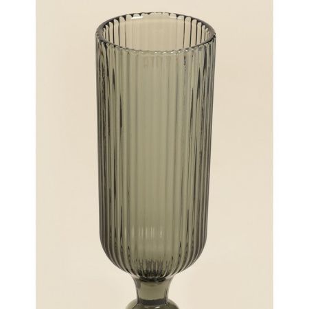 Бокалы для шампанского набор 2шт 150мл стекло МОДЕРН зеленый 18,5*5,5см