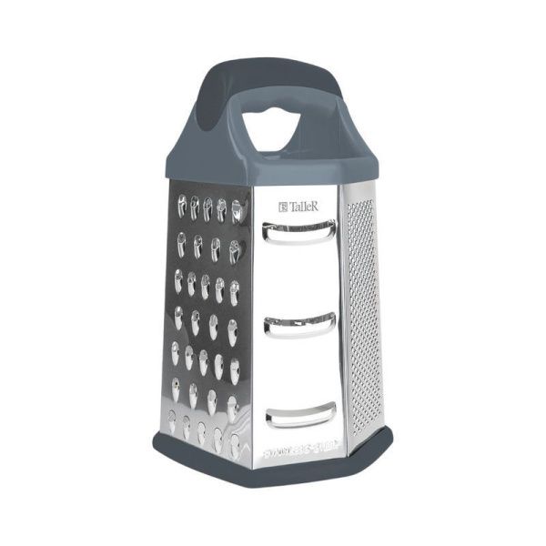 Терка 6 гранная 23,5*13,5*12см нерж.сталь МЭРИ с пласт.контейнером TalleR TR-21921 (12)