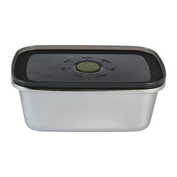 Контейнер 500мл нерж.сталь с пласт.крышкой, с фиксацией даты и месяца (1)