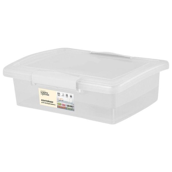 Контейнер пищевой 1,25л пластик Sugar&Spice с защелками 21,5*16*6,5см прозрачный (16)