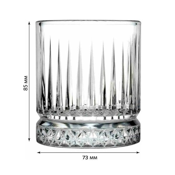 Стаканы набор 4шт 210мл стекло ЭЛИЗИЯ низкие (6)