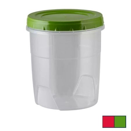 Контейнер пищевой 1,3л 125*125*145мм пластик с завинчивающейся крышкой (30)