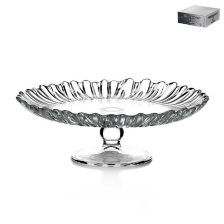 Блюдо 20,5см стекло АВРОРА на ножке подар.уп. (6)