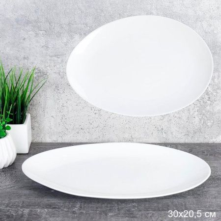 Блюдо овальное 30*20*2см фарфор SWR-45 (30)