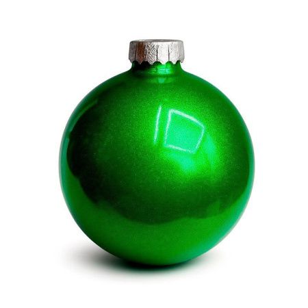 Игрушки новогодние на елку ШАР набор 4шт 10см пластик зеленый (54) JC-17211
