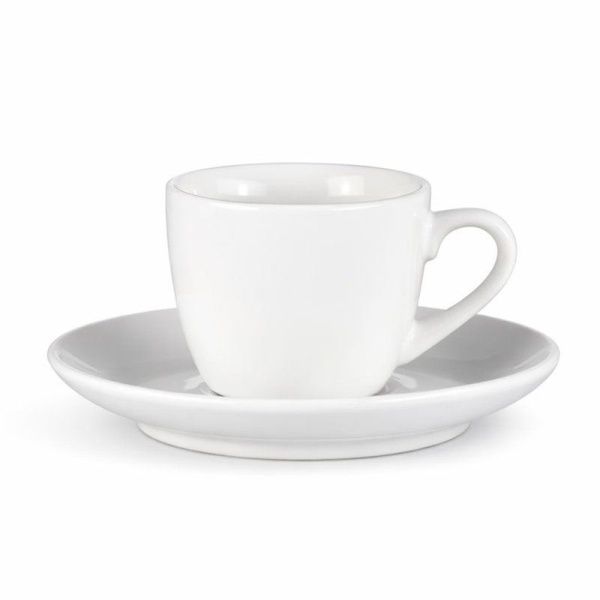 Кофейный набор 2пр керамика ЧАН ВЕЙВ КЛАССИК ИВОРИ на 1 персону 85мл LQ-QC0032A/SA фк0185 (72)