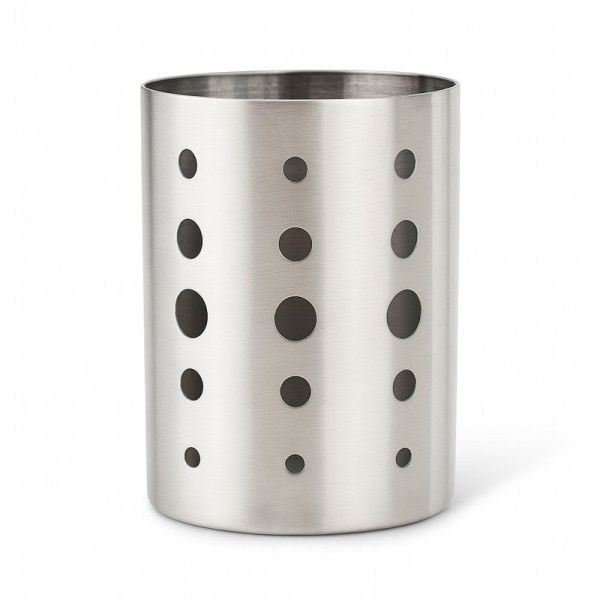 Подставка для столовых приборов 15*11,5*8,6см нерж.сталь овальная  JC-18153 (72)