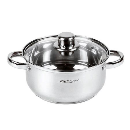 Кастрюля 3,2л нерж.сталь ГРЕТТА стек.крышка 3сл.дно индукция KT04-D-30 (4)