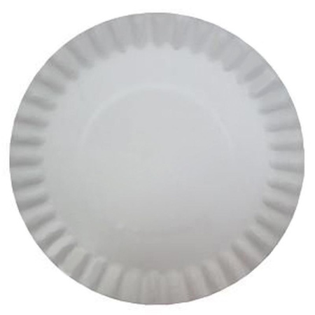 Тарелка бумажная 230мм белая (800)