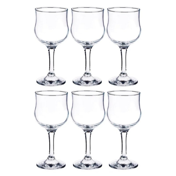 Бокалы для вина набор 6шт 200мл стекло ТЮЛИП (4)