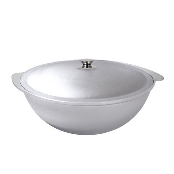 Казан для плова 12л алюминий с крышкой к120 (4)