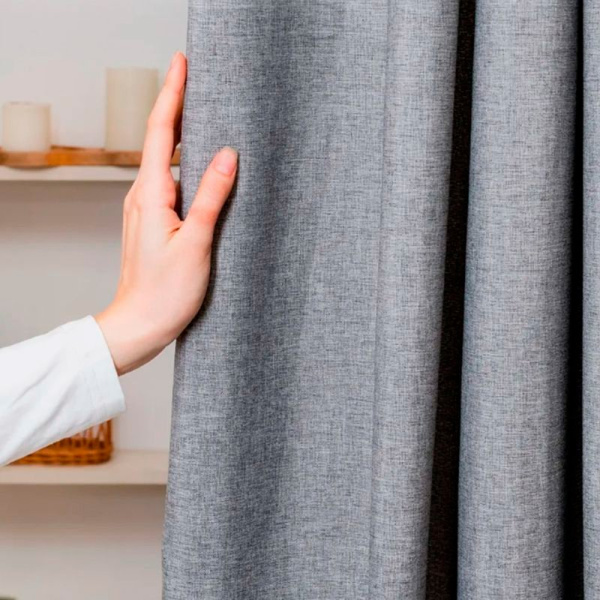 Штора для ванной 180*180см полиэстер серая (50)