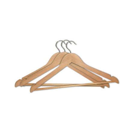 Вешалка-плечики дерево набор 3шт 45*24*1,2мм YORK (24)