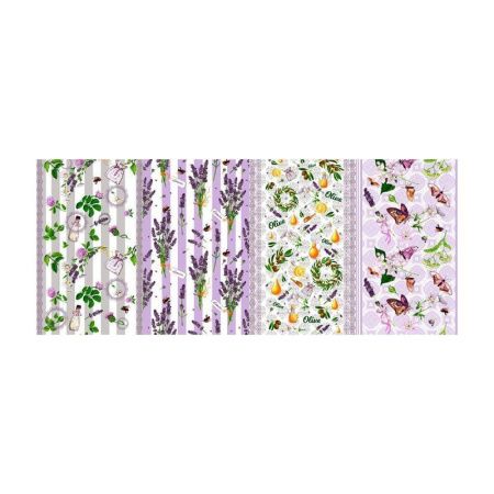 Полотенце кухонное 36*60см вафельное ДомВелл 806/1 ЛАВАНДОВОЕ ПОЛЕ ПРОМО