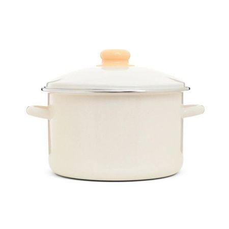 Кастрюля 3л эмаль Жемчужная цилиндрическая (4)