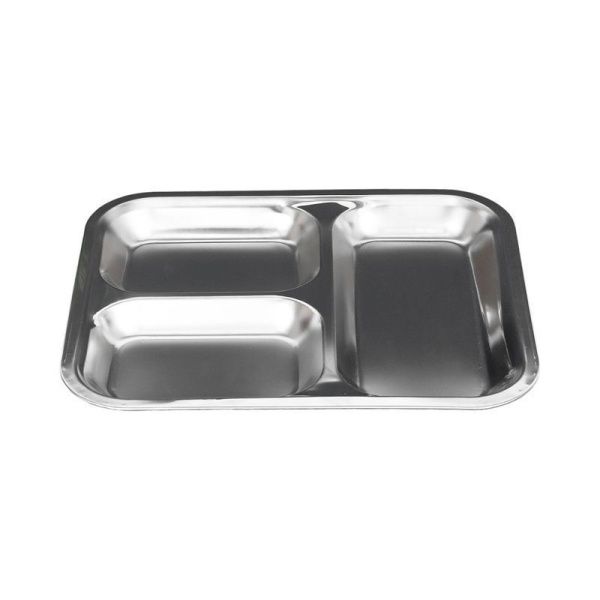 Менажница 3 секции 29*21см h2см нерж.сталь прямоугольная SR-327 (240)