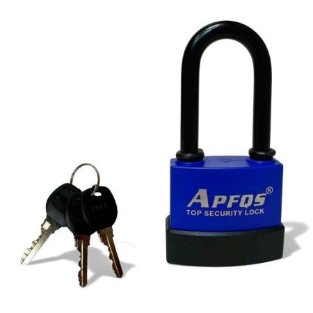 Замок навесной металл 55мм с длинным ушком APFQS ST-2774 (72)