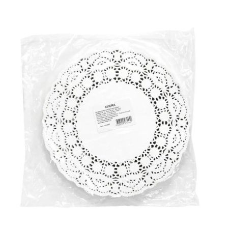 Салфетки сервировочные набор 250шт 22см бумага ажурная (8)