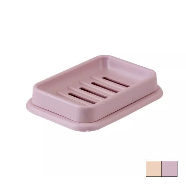 Мыльница 11,8*8,8*2,2см пластик настольная (100)