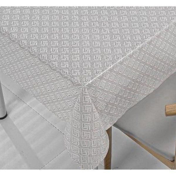 Клеенка ПВХ ажурная Alexa белая 1,37*20м