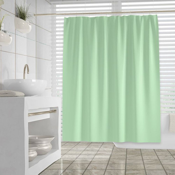 Штора для ванной PEVA 180*180 салатовая WS-809/JC-14770 (72)