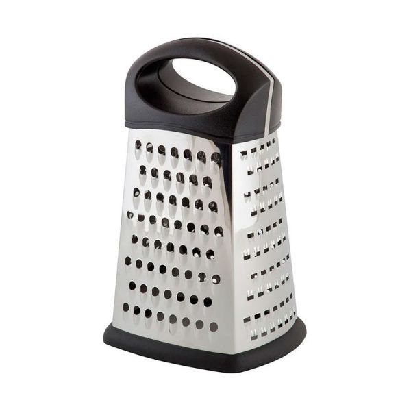 Терка четырехгранная нерж.сталь/пластик 23см GR-051-9, (72)