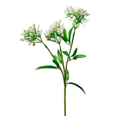 Цветы искусственные Манжетка мягкая кремовая 46см