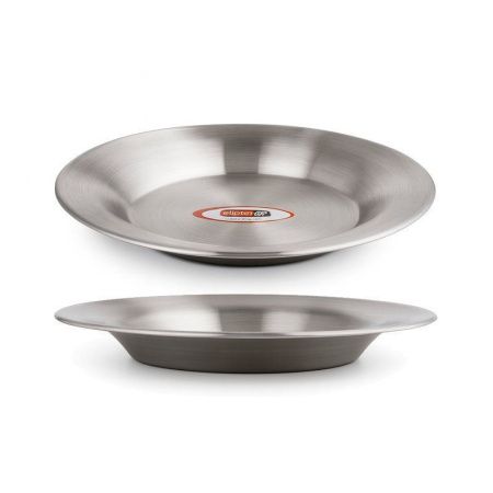 Тарелка 22см h3см нерж.сталь ПРО  JC-18128 (280)