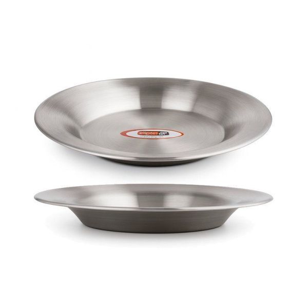 Тарелка 24см h3,1см нерж.сталь ПРО JC-18129 (240)