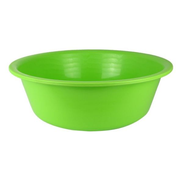 Таз 15л пластик салатовый ударопрочный (мягкий) круглый (15)
