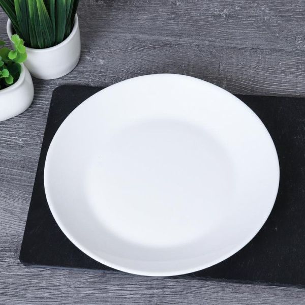 Тарелка мелкая 17,8см стеклокерамика белая десертная LMLPP72 (6/48)