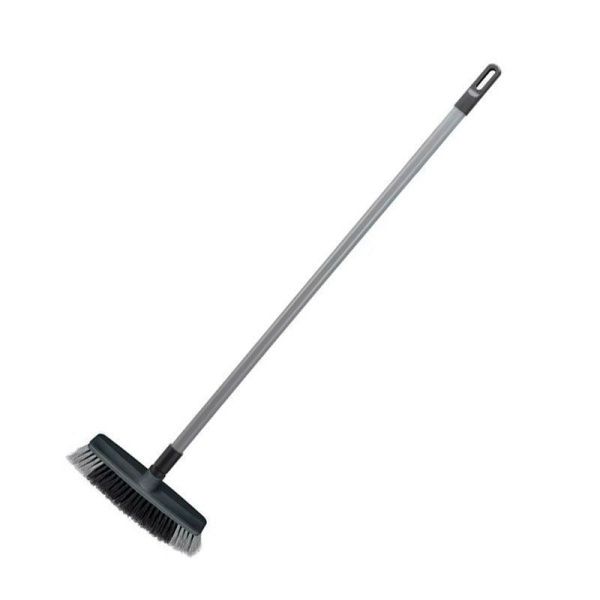 Щетка для пола с черенком 120см пластик темно-серый (12)