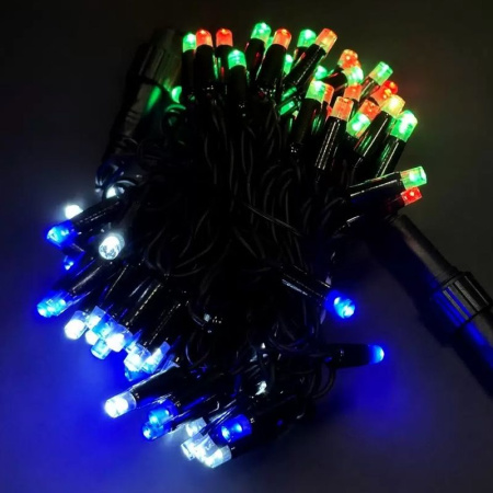 Гирлянда эл. уличная 10м 100LED разноцветный, соединитель JC-16612 (20)