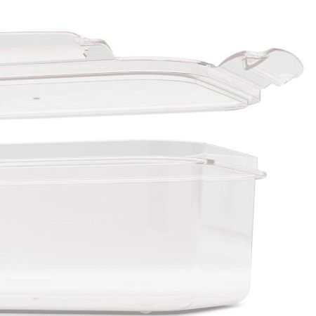 Контейнер пищевой 1л 195*140*65мм пластик СВЧ Прайм прямоугольный с защелками (15)