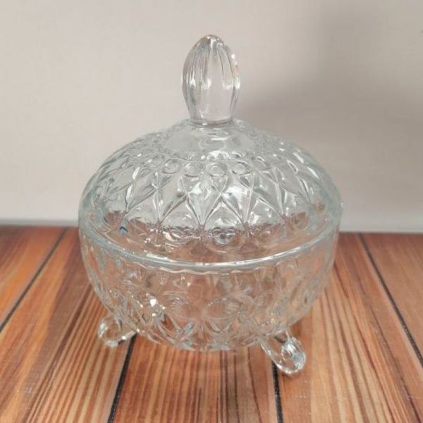 Сахарница стекло с крышкой (48)