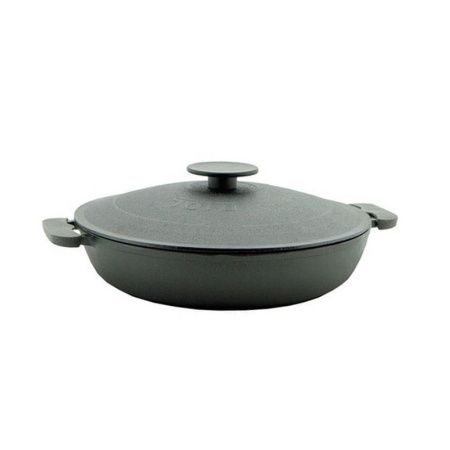 Жаровня 3,5л чугун с крышкой 30см с 2-мя ручками (2)
