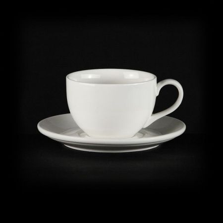 Чайный набор 2пр фарфор ЧАН ВЕЙВ КЛАССИК ивори на 1 персону 200мл LQ-QC0179B/BSA фк876 (48)