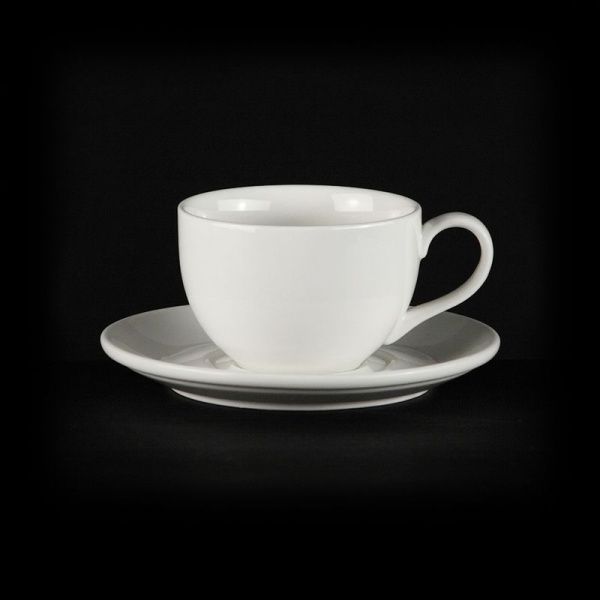 Чайный набор 2пр фарфор ЧАН ВЕЙВ КЛАССИК ивори на 1 персону 200мл LQ-QC0179B/BSA фк876 (48)