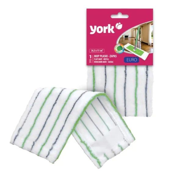 Насадка для швабры плоская 36,5*11см микрофибра ЕВРО МОП (24)
