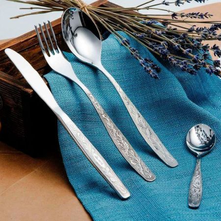 Набор столовых приборов 48пр нерж.сталь 18/0 УРАЛОЧКА с ЭИП б/н д/к н39 М13 (5)