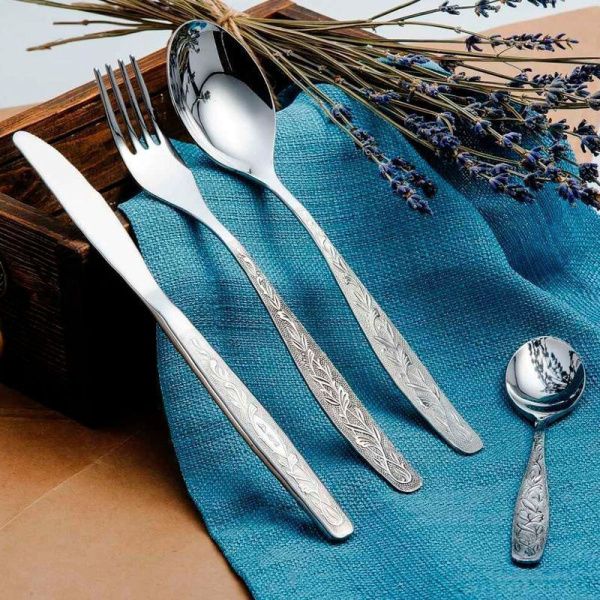 Набор столовых приборов 48пр нерж.сталь 18/0 УРАЛОЧКА с ЭИП б/н д/к н39 М13 (5)