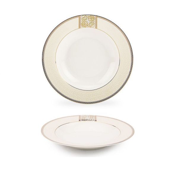 Тарелка глубокая 300мл 23см фарфор ДИНАСТИЯ TDP082 (24)