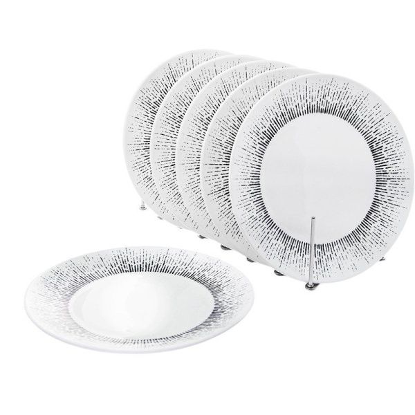 Тарелка мелкая 20,5см керамика MILA RIPSY десертная 253-27010 (72)