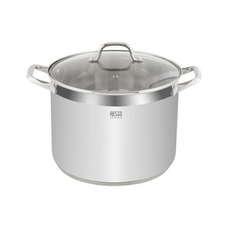 Кастрюля 13л h22см нерж.сталь LIBRA со стекл.крышкой 28см (2)