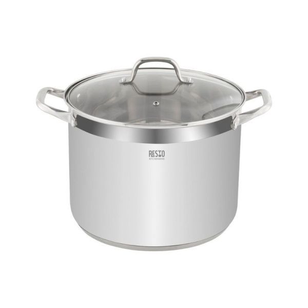 Кастрюля 13л h22см нерж.сталь LIBRA со стекл.крышкой 28см (2)