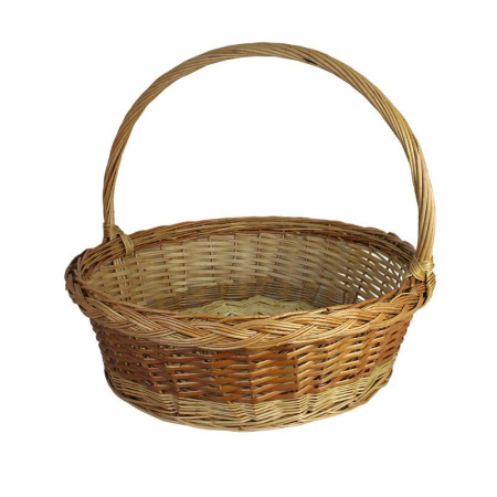 Корзина плетеная ивовый прут 62/21*57см неокрашенная (YK22-01 S/5) №2 (1)