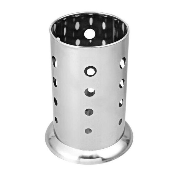 Подставка для столовых приборов 12*12*16см нерж.сталь (2/160)