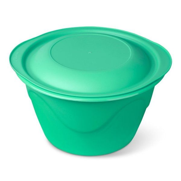 Миска 3л пластик ЧЕЗАРЕ с крышкой мятная С443МЯТН (36)