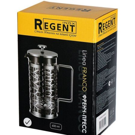 Френч-пресс 600мл нерж.сталь/стекло Franco (12)