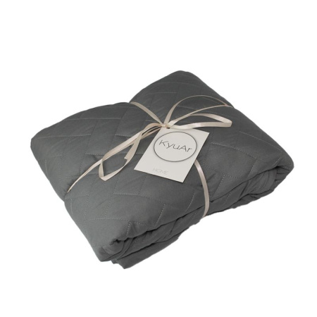 Покрывало стёганное 150*200 микрофибра серый(1)